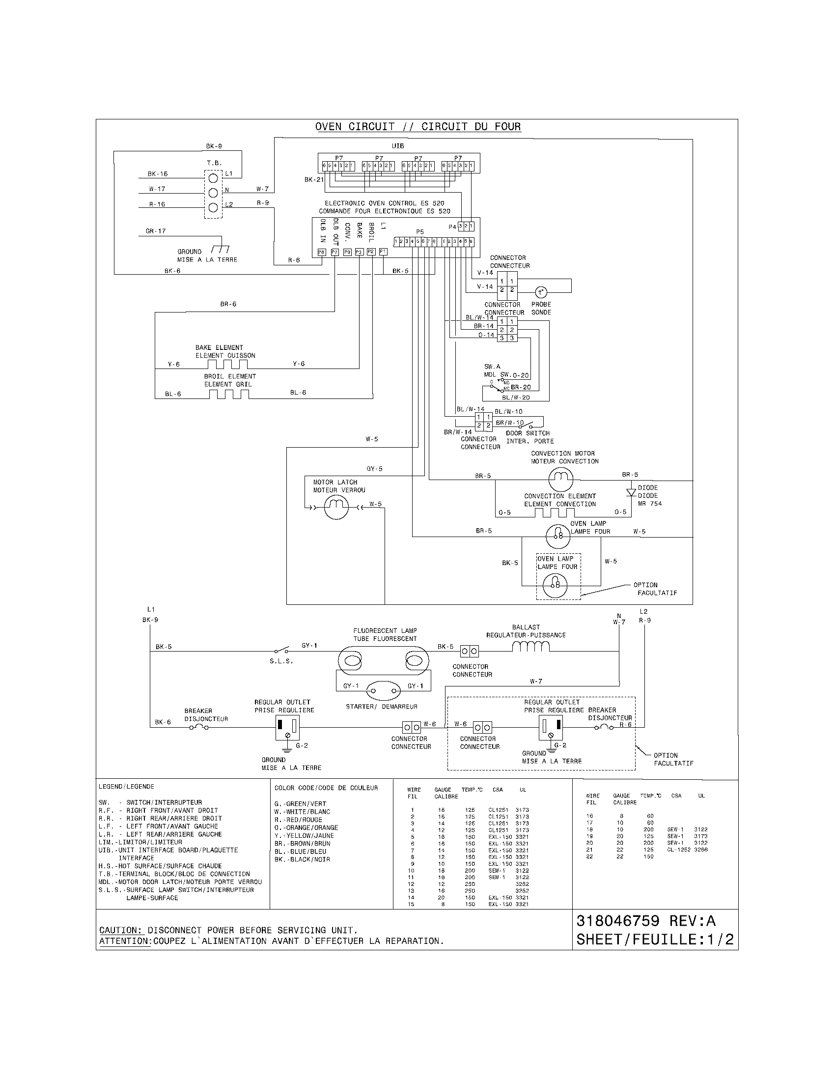 Frigidaire PGLEF388ES2 wiring diagram diagram