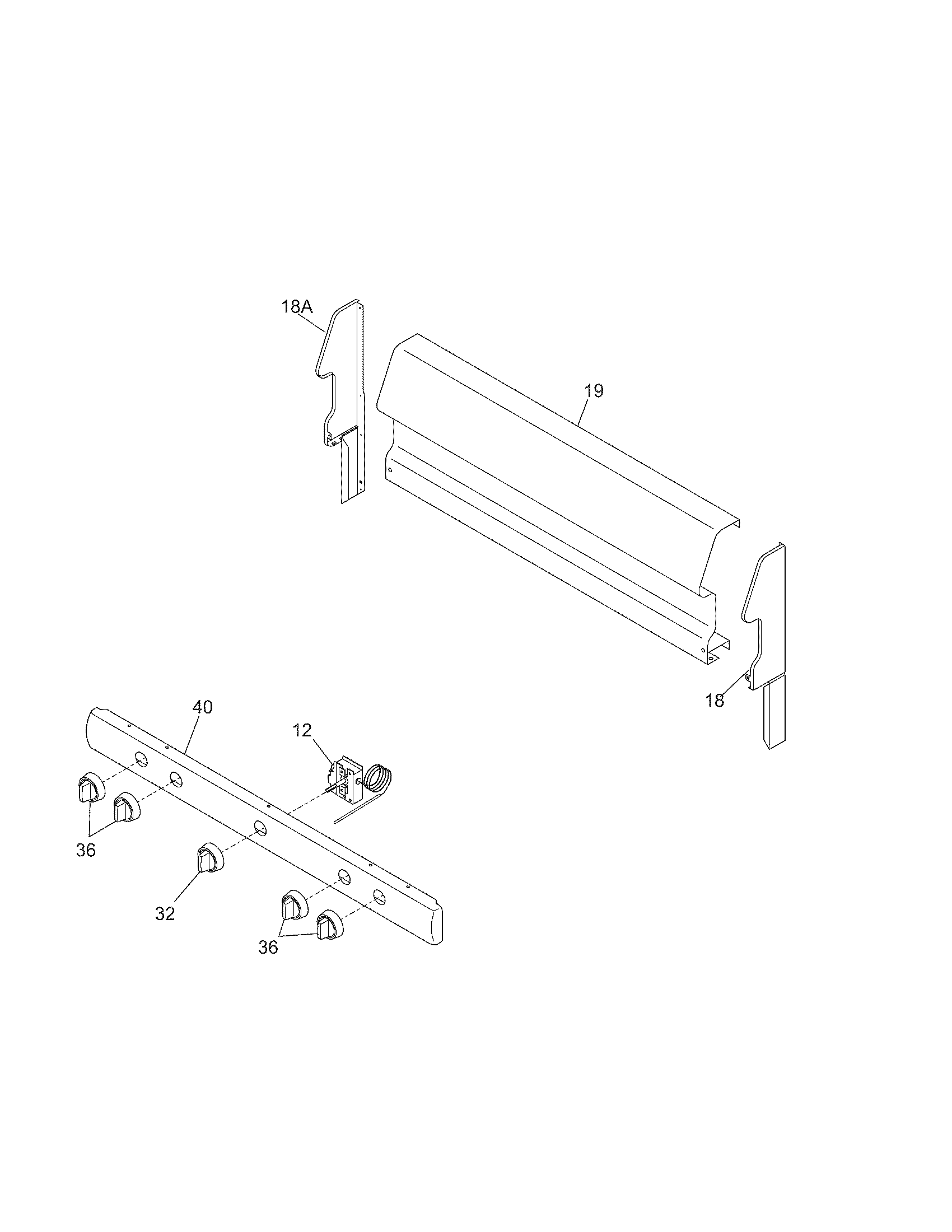 Kenmore 79070281403 backguard diagram