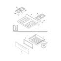 Frigidaire FGF366EQC top/drawer diagram