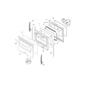 Frigidaire PLGFZ390ECD door diagram