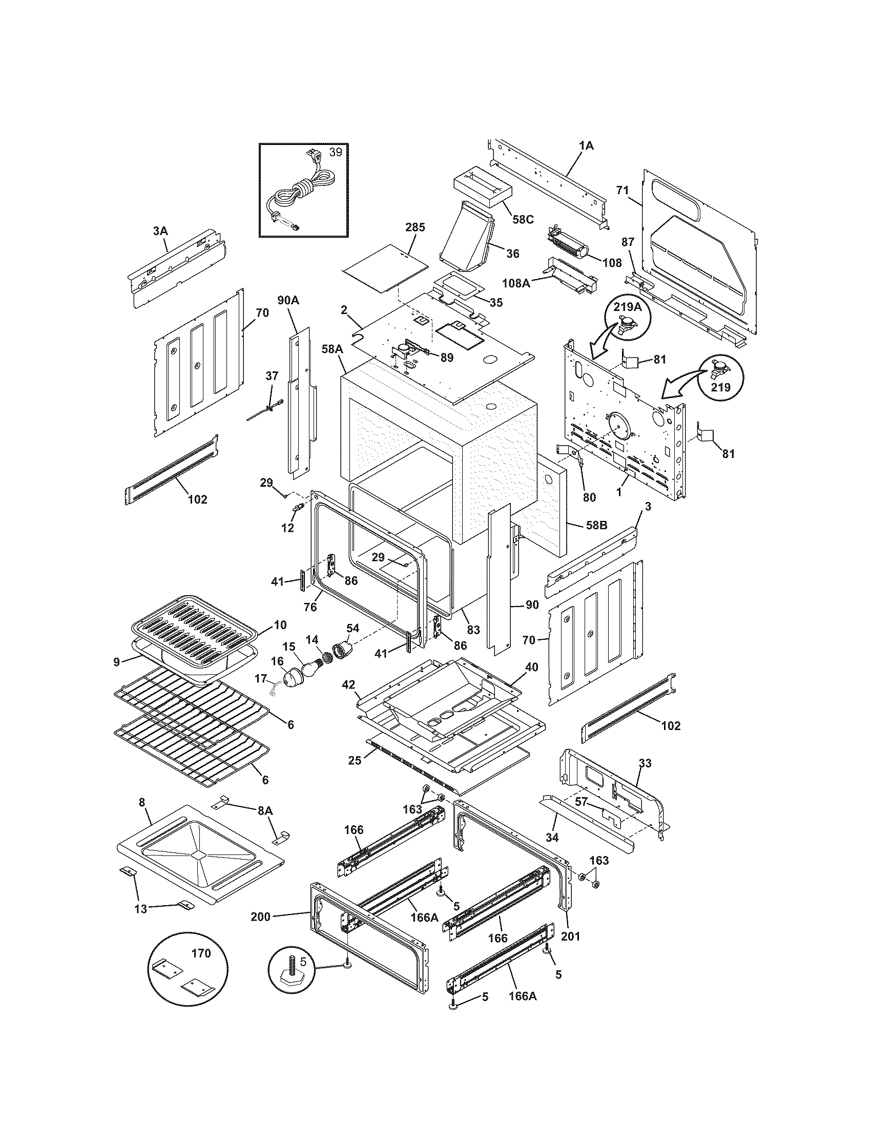 Kenmore 79036684501 body diagram