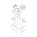 Kenmore 79036684501 top/drawer diagram