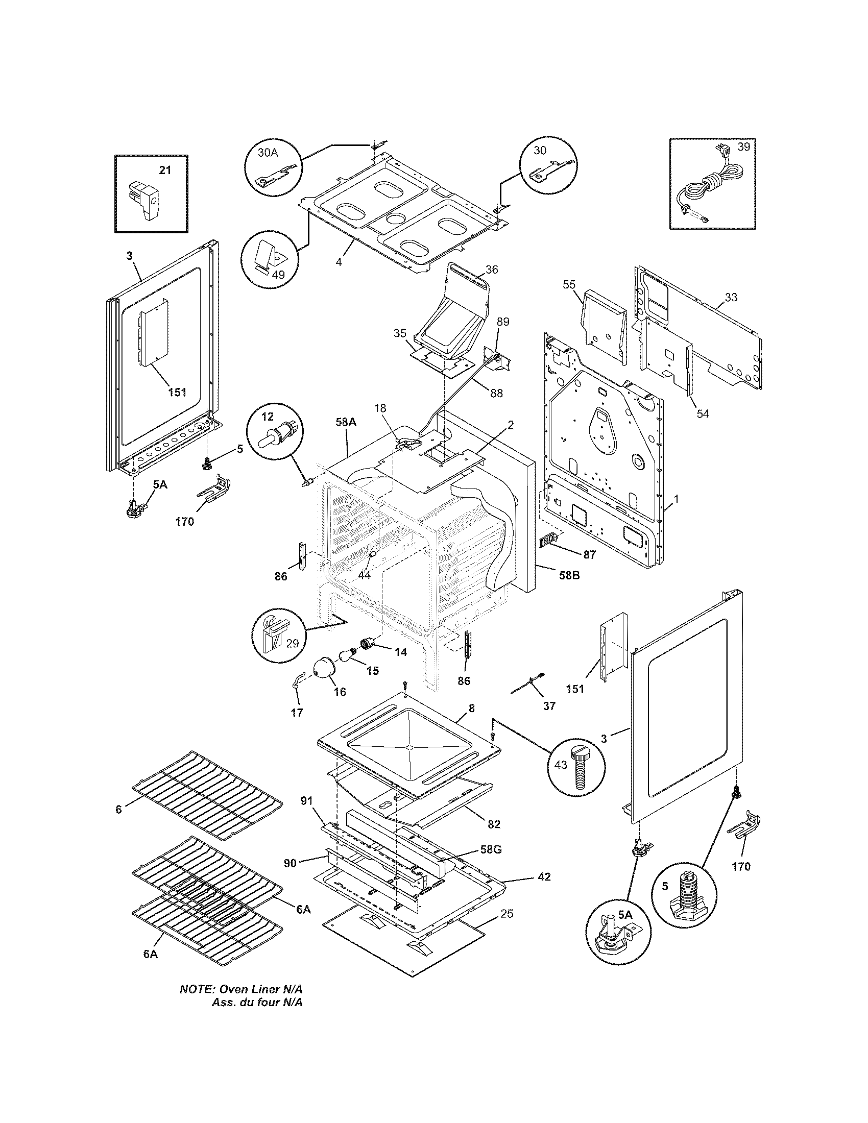 Kenmore 79078789406 body diagram