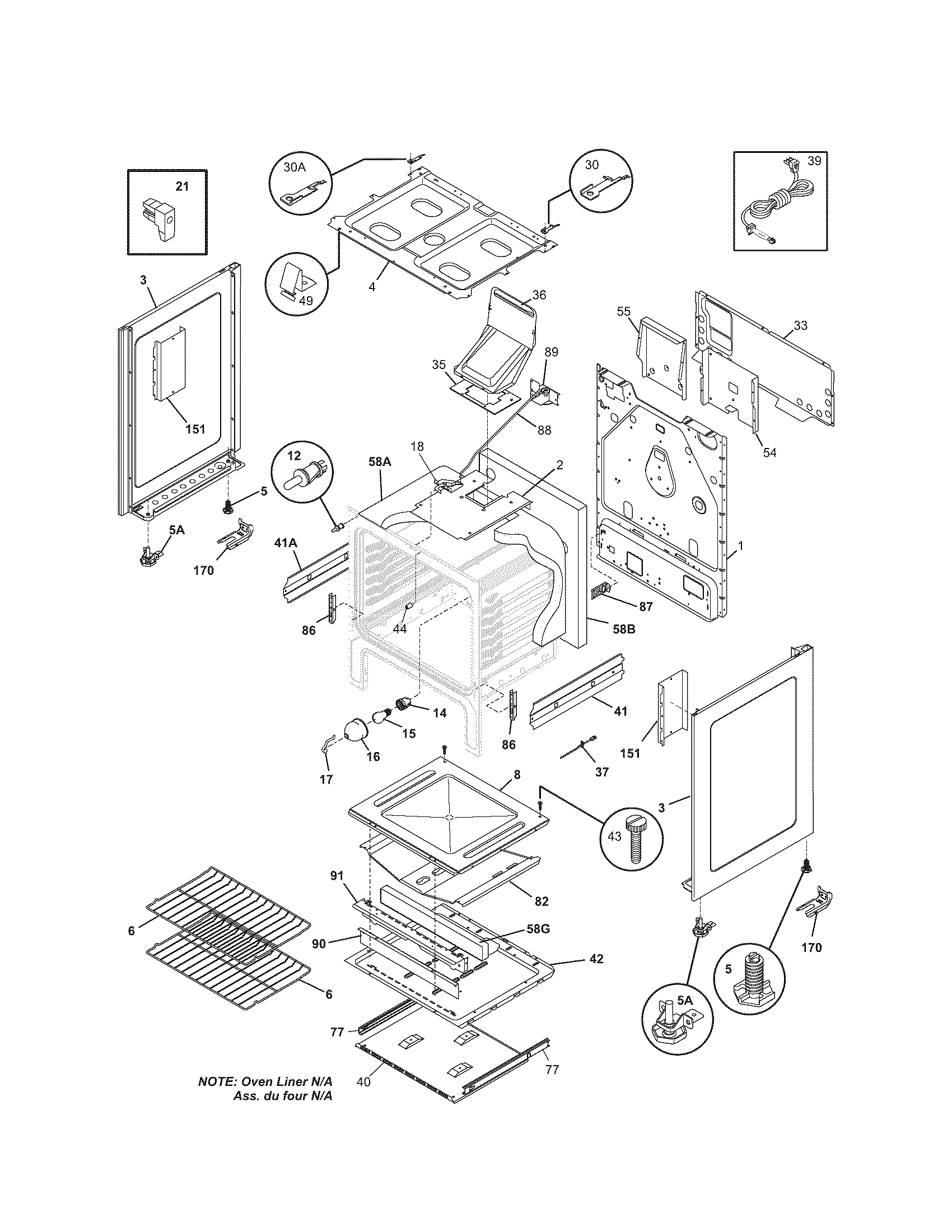 Kenmore 79078692406 body diagram