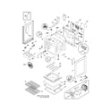 Frigidaire FEF375FCA body diagram