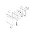 Frigidaire GLGF386DBF door diagram