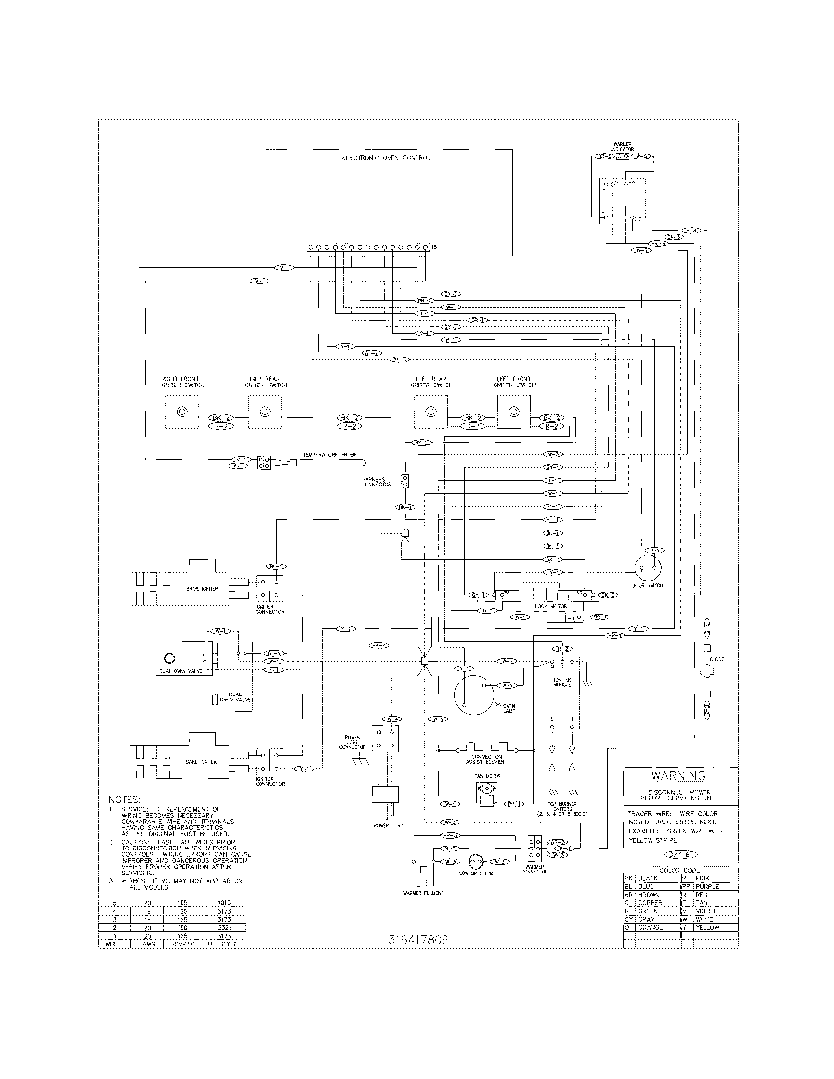 Frigidaire PLGF390DCG wiring diagram diagram