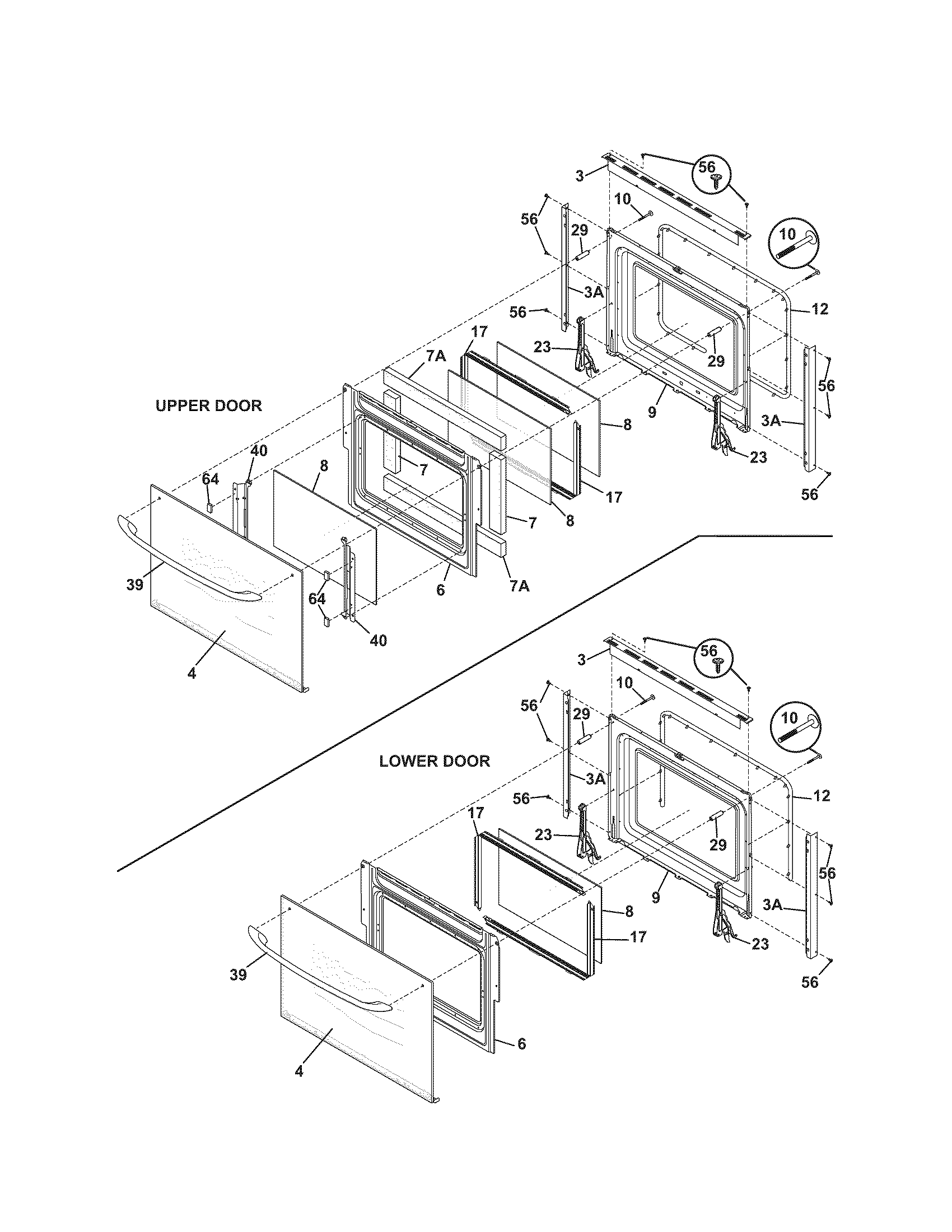 Kenmore 79047739402 doors diagram