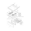 Frigidaire FEF375FSA top/drawer diagram