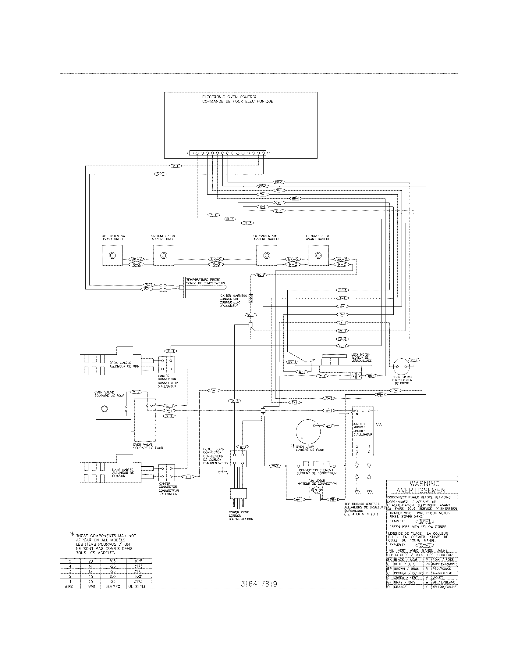 Frigidaire CGLGF388DBF wiring diagram diagram