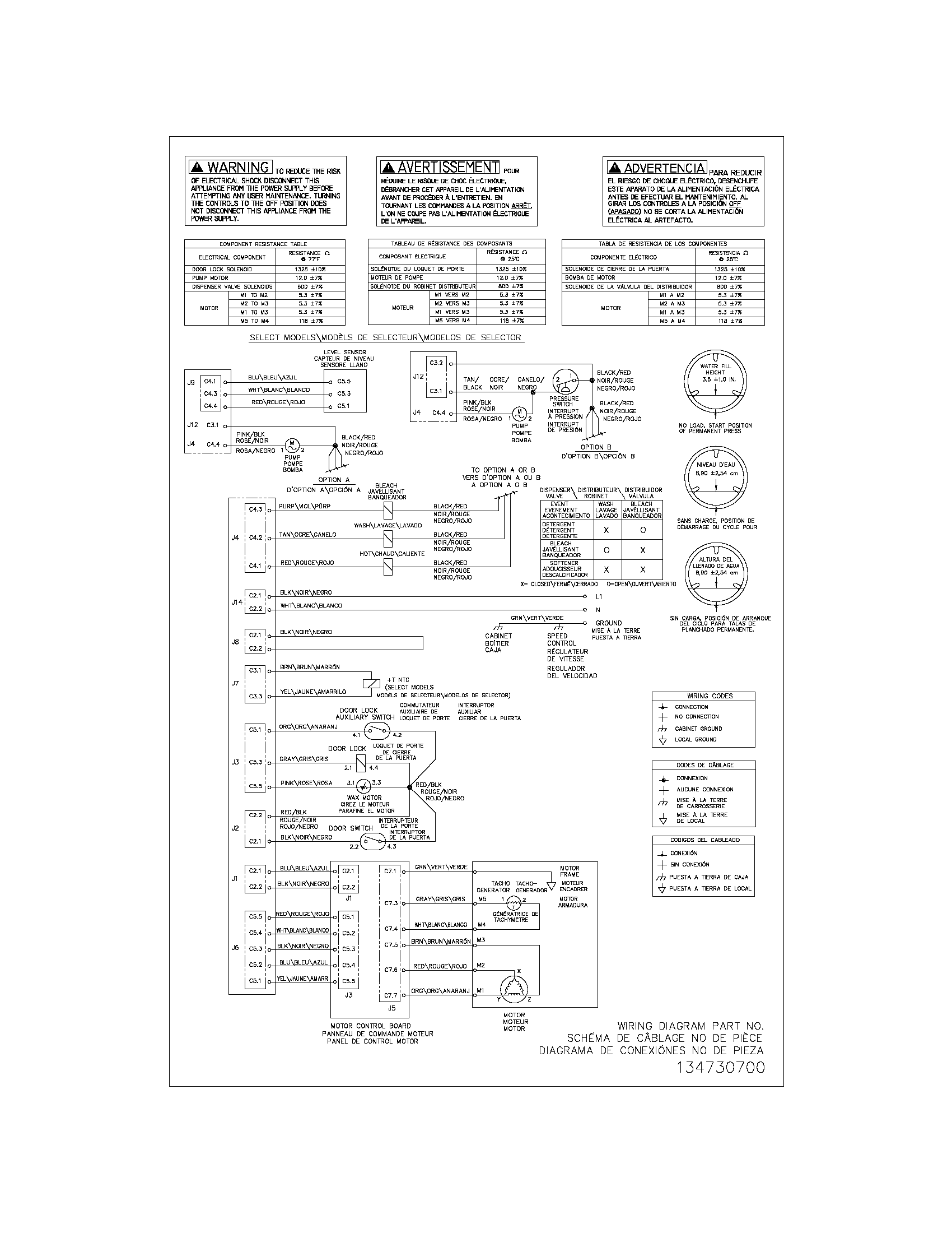 Frigidaire GLTF2940ES3 wiring diagram diagram