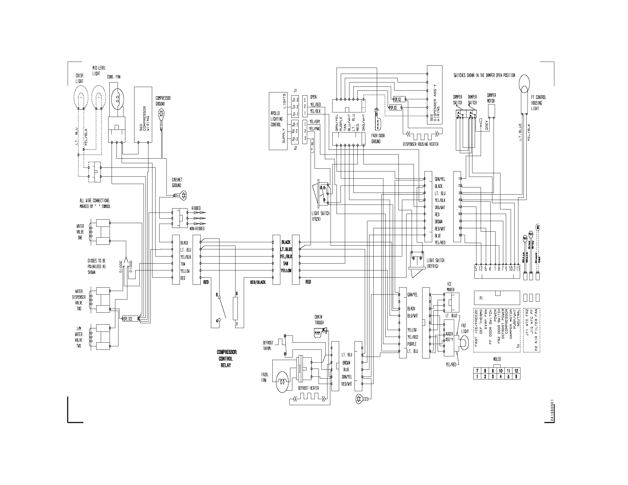 Frigidaire PLHS68EFSB1 wiring diagram diagram