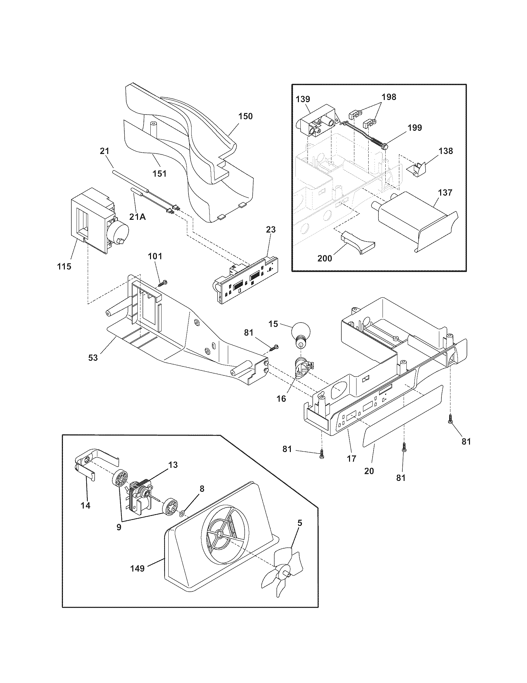 Kenmore 25356963602 controls diagram