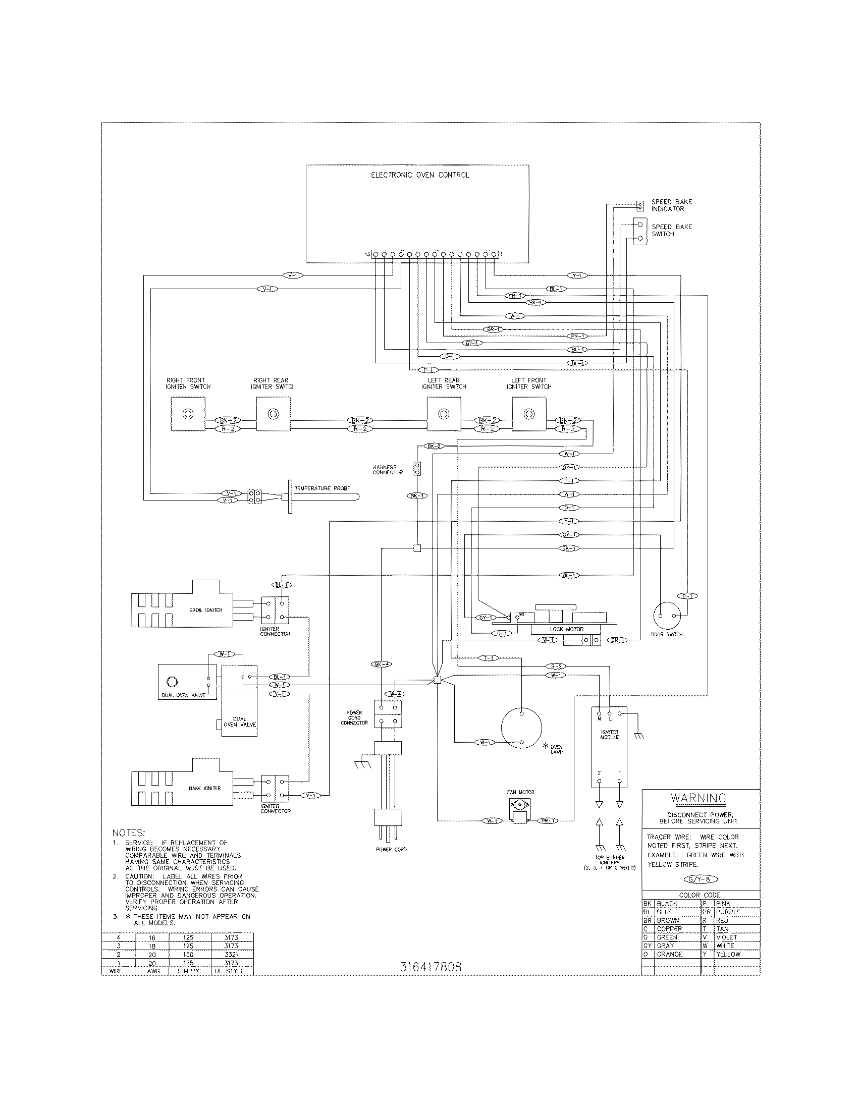 Frigidaire GLGFS86DCF wiring diagram diagram