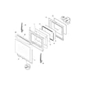 Frigidaire GLGFM96FPBA door diagram