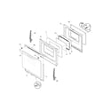 Frigidaire FEF352FBA door diagram