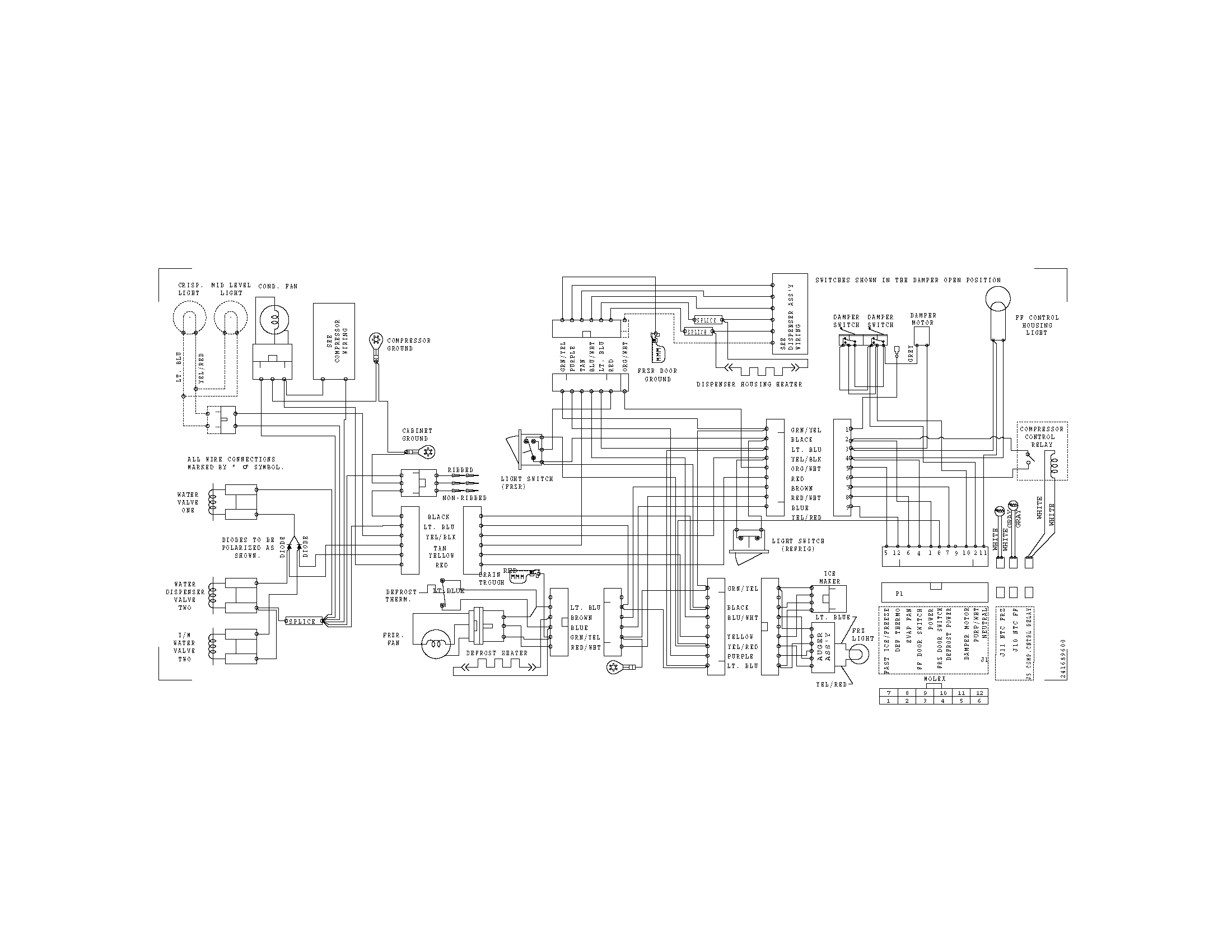 Kenmore 25356974602 wiring diagram diagram