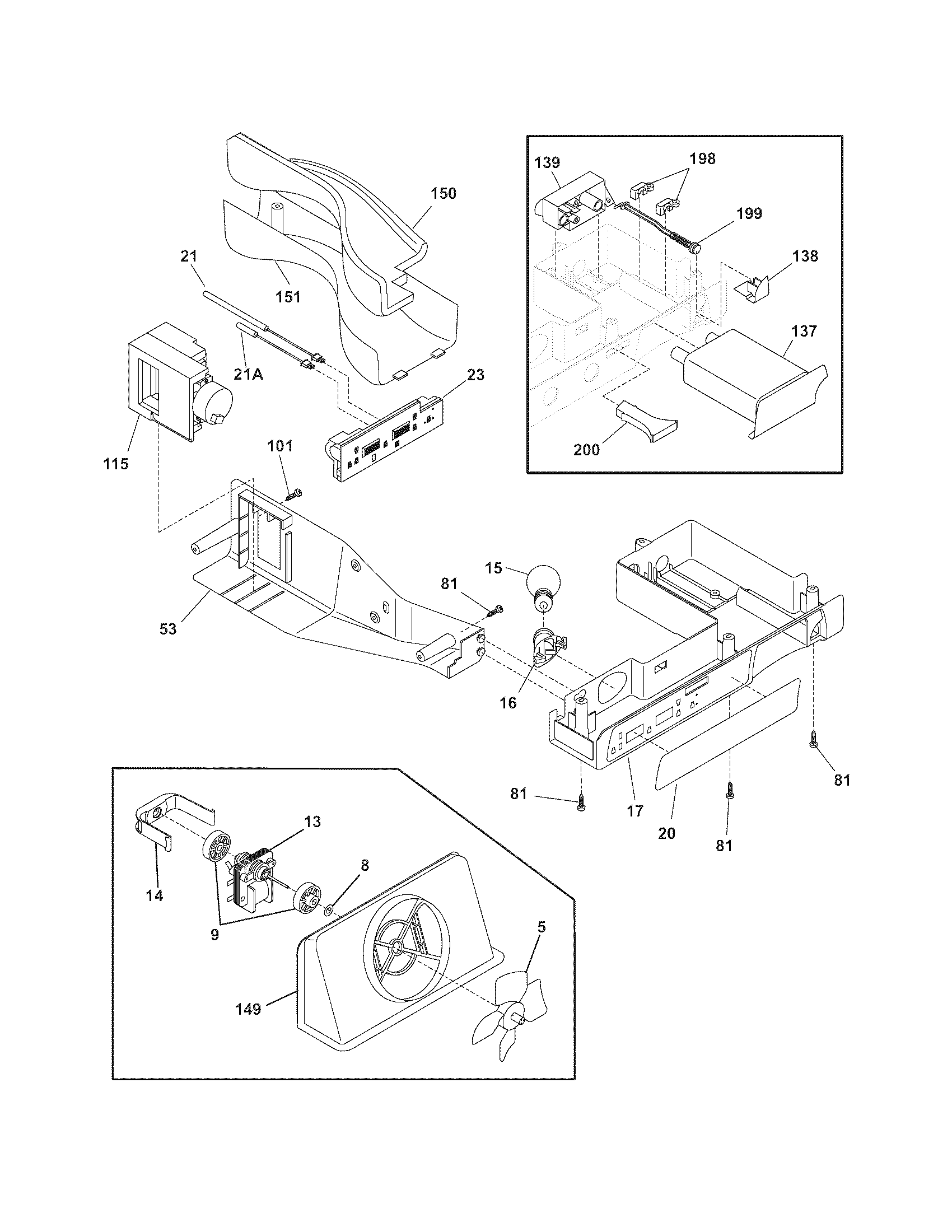 Frigidaire GLHS68EGSB0 controls diagram