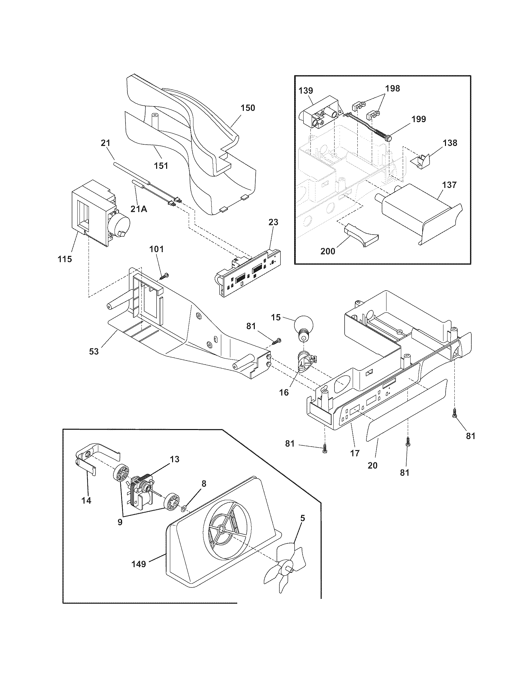 Frigidaire GLHS66EEW7 controls diagram