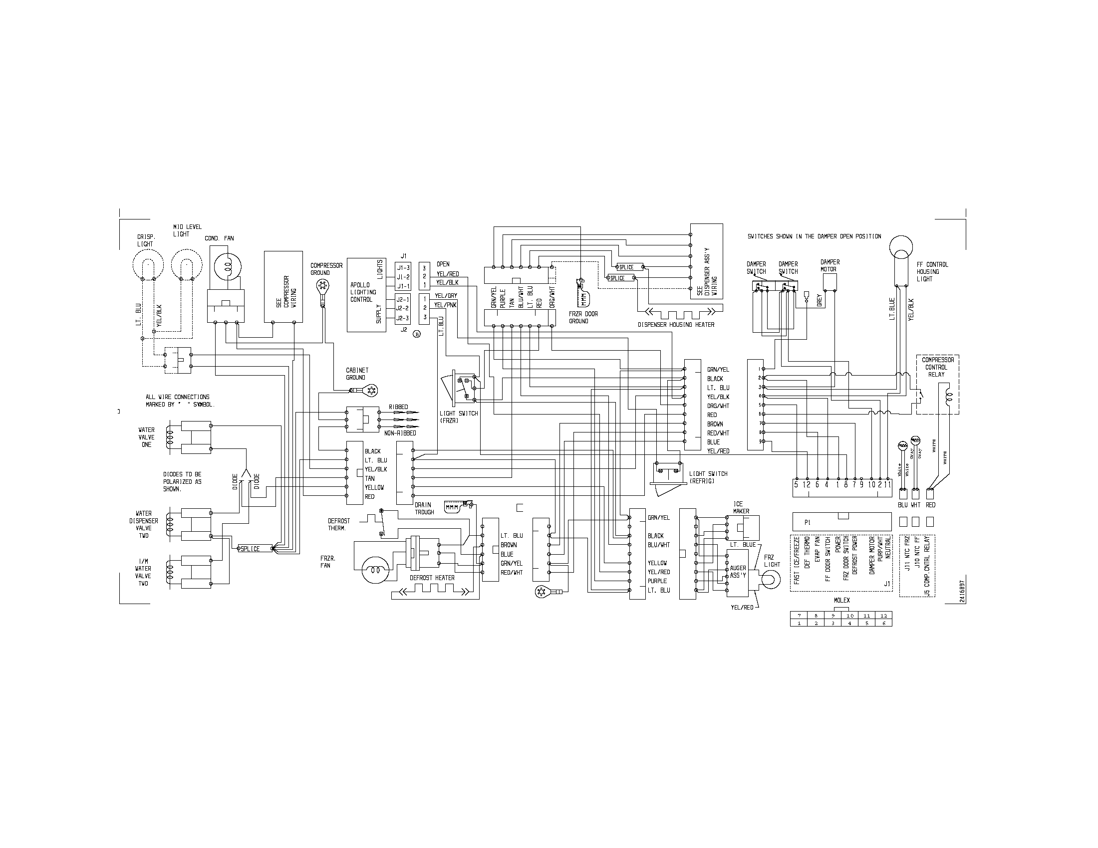 Frigidaire FRS6L9EFSS2 wiring diagram diagram