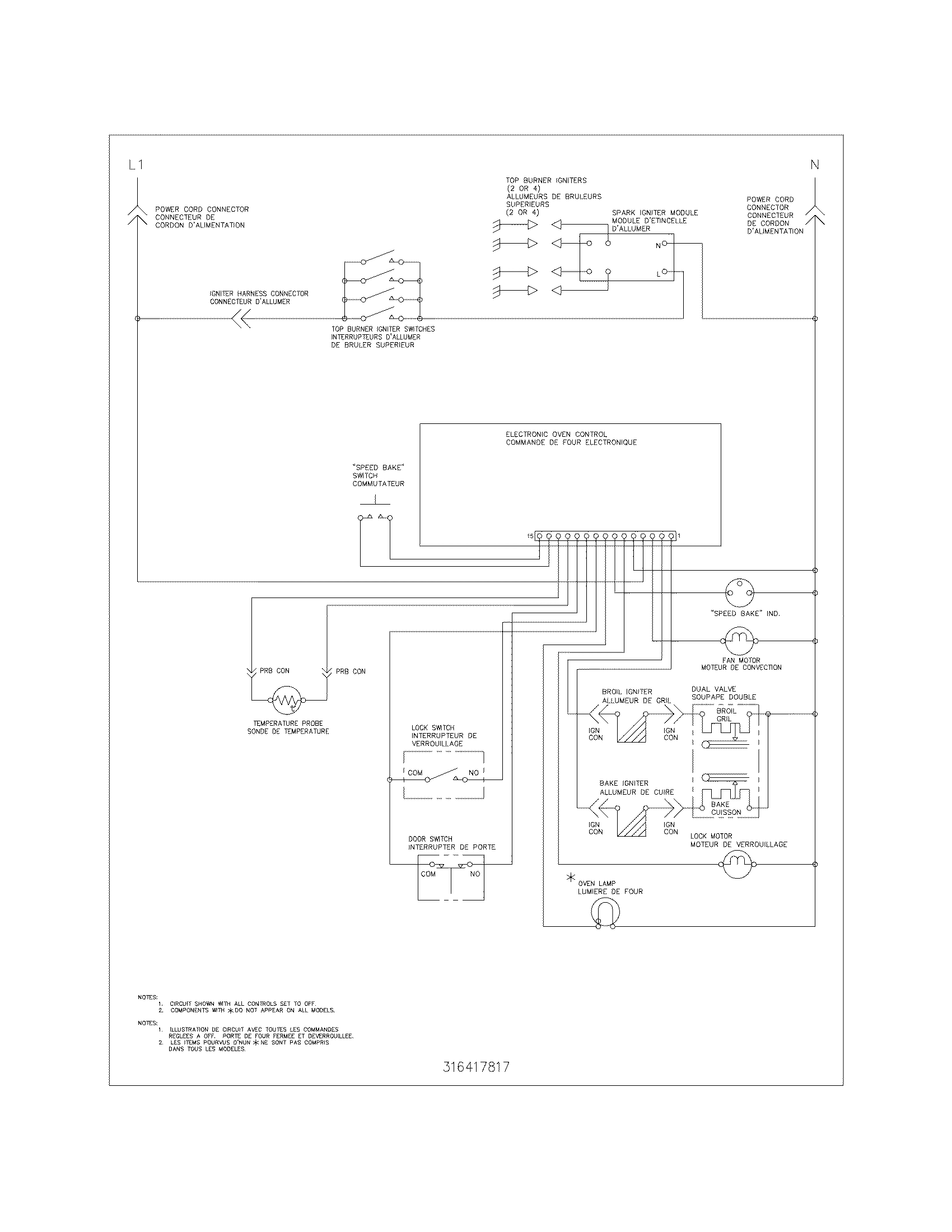 Frigidaire CGLGF382DSF wiring schematic diagram