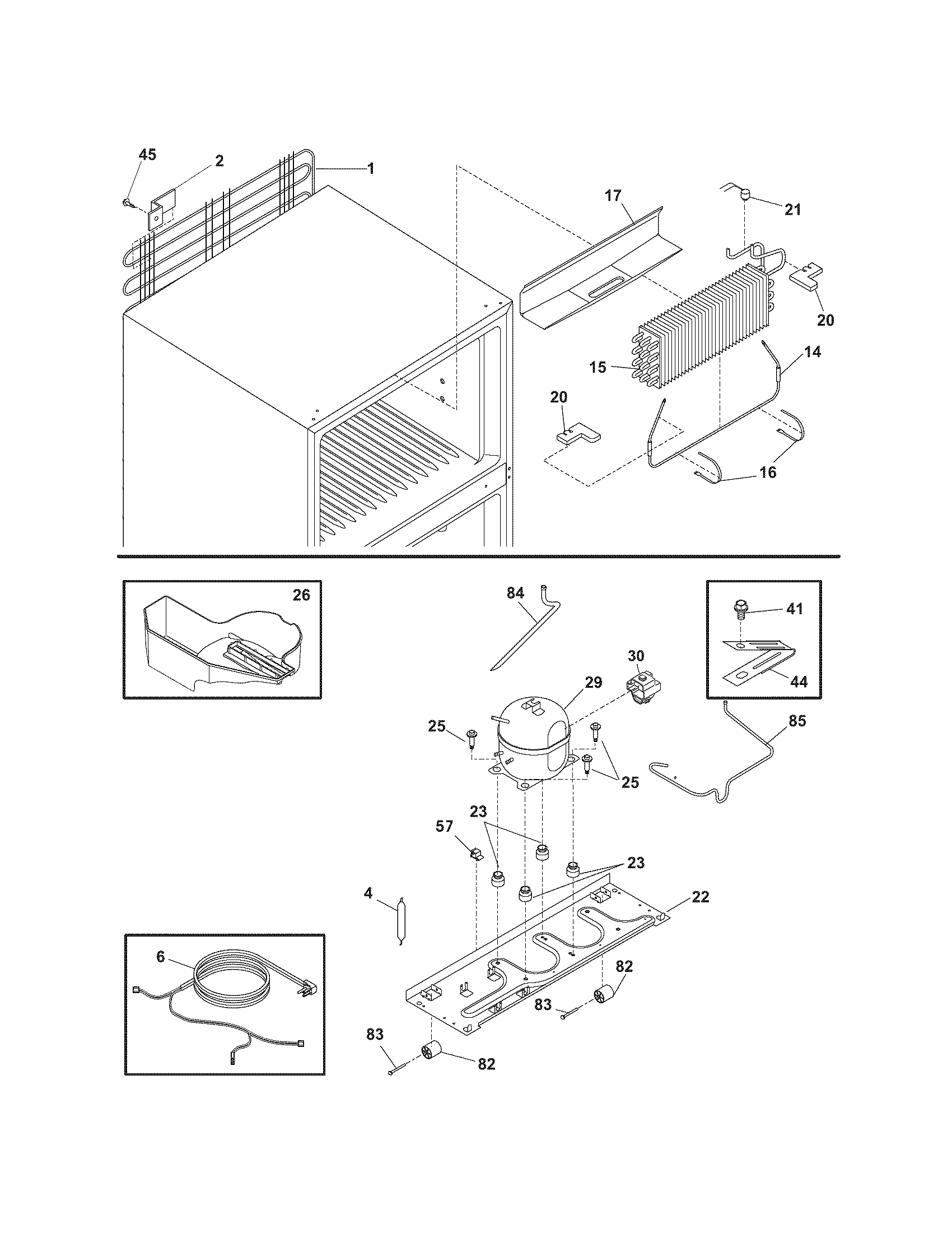 Kenmore 25365812508 system diagram