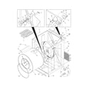 Frigidaire AEQ7000CES1 cabinet/drum diagram