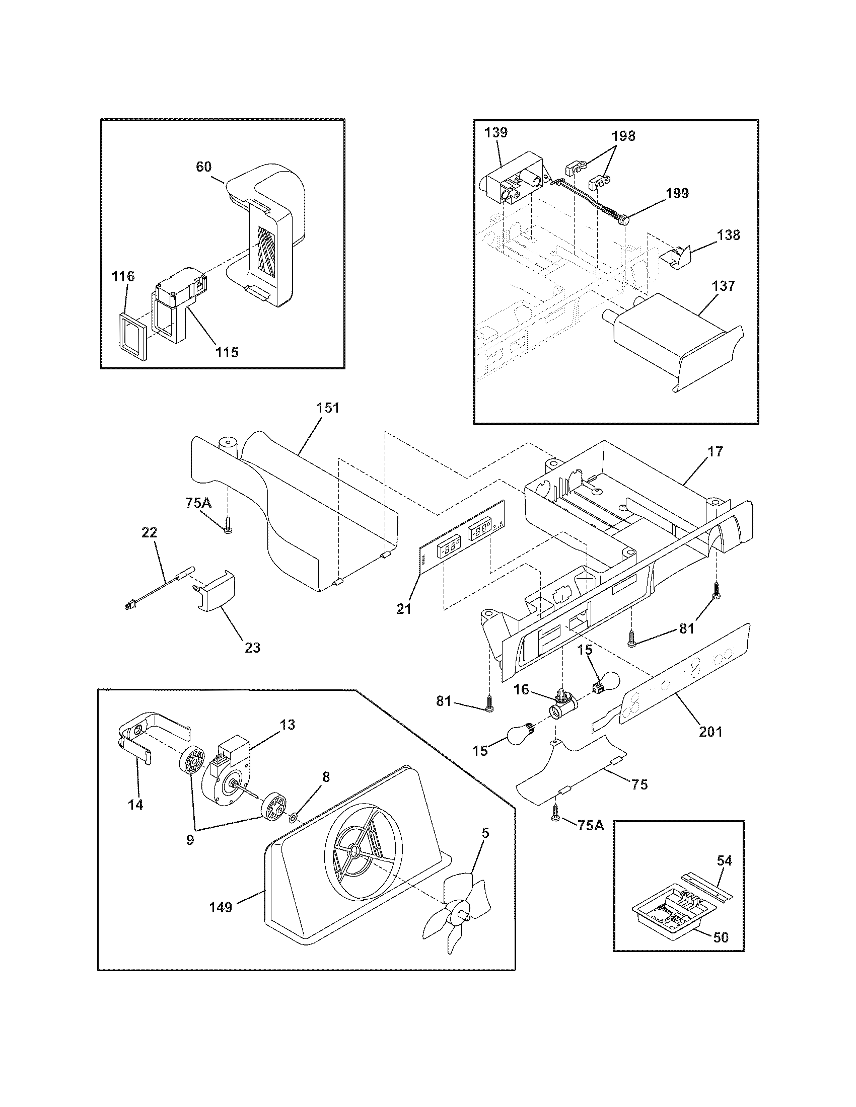 Frigidaire PHSC39EGSS0 controls diagram