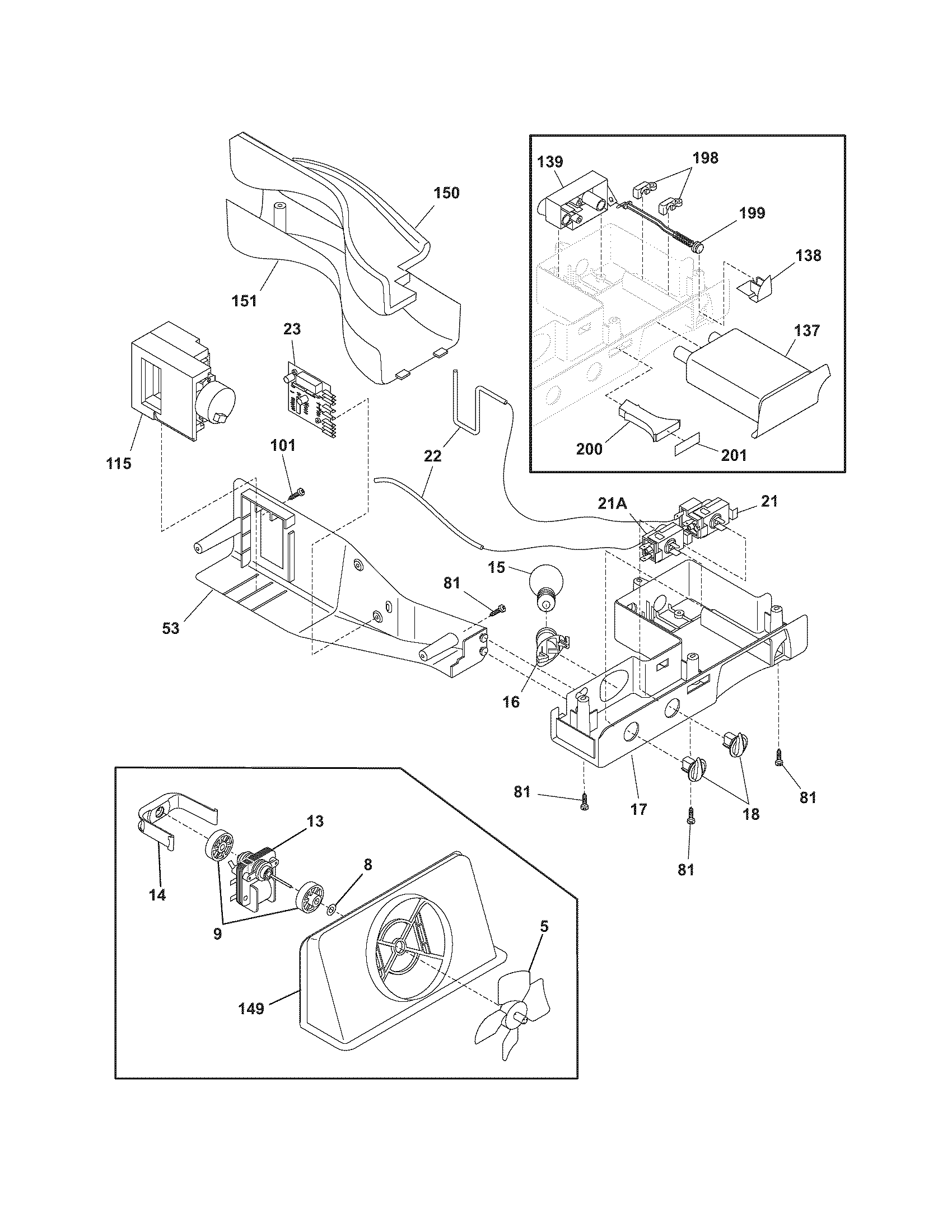 Frigidaire FRS23KF6EM2 controls diagram