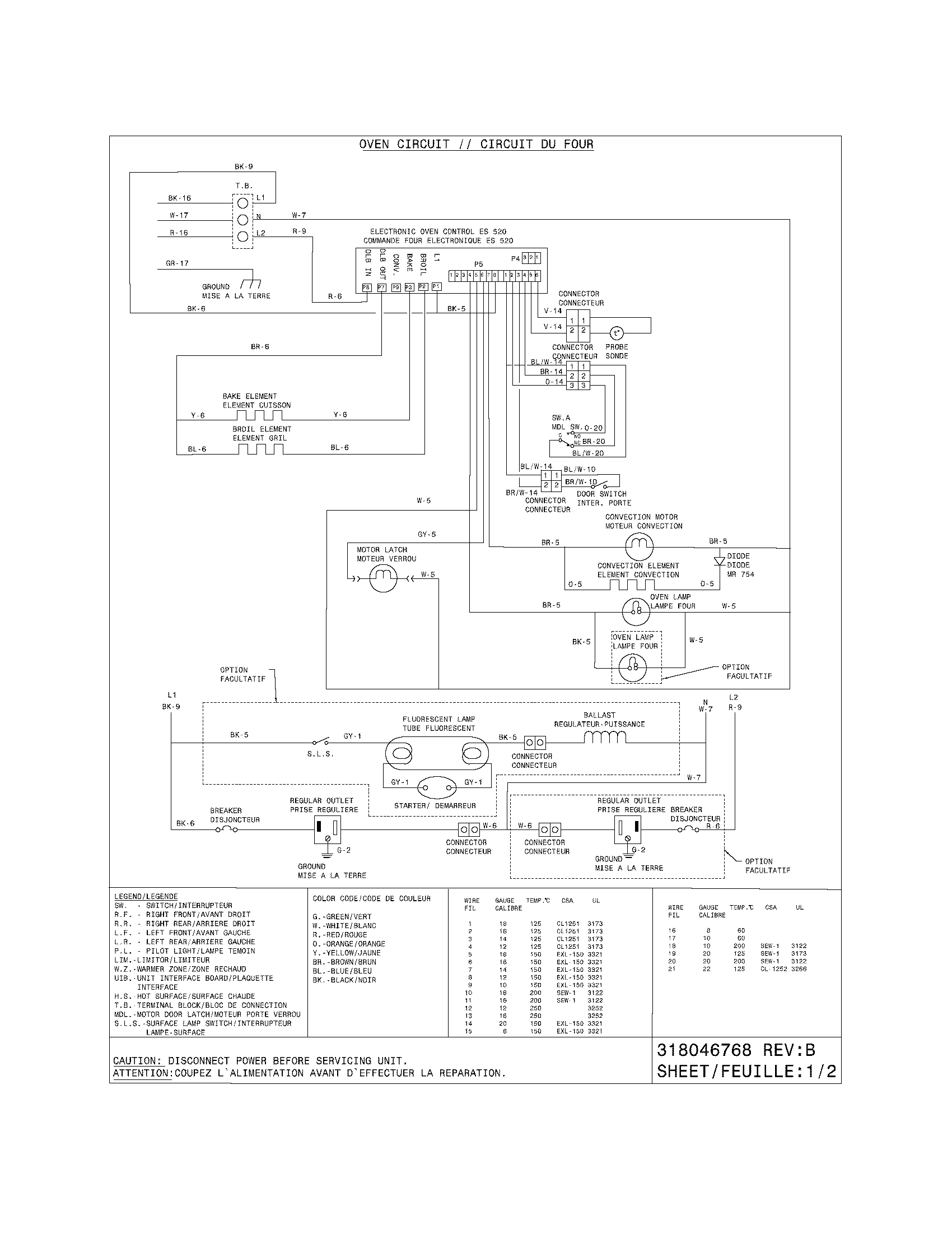 Frigidaire PGLEF385EB3 wiring diagram diagram