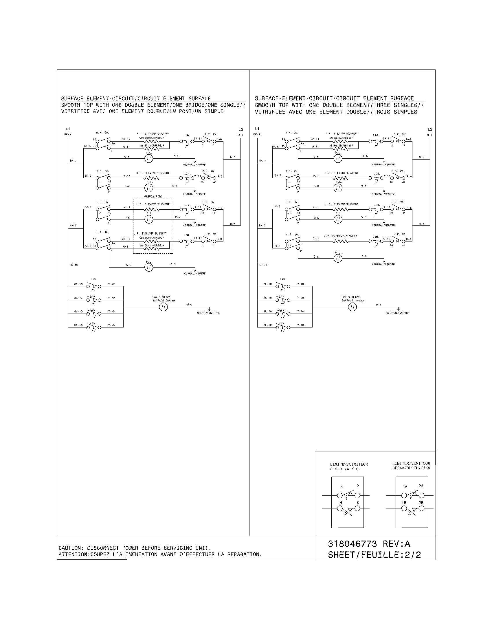 Frigidaire BFEF374EB3 wiring diagram diagram