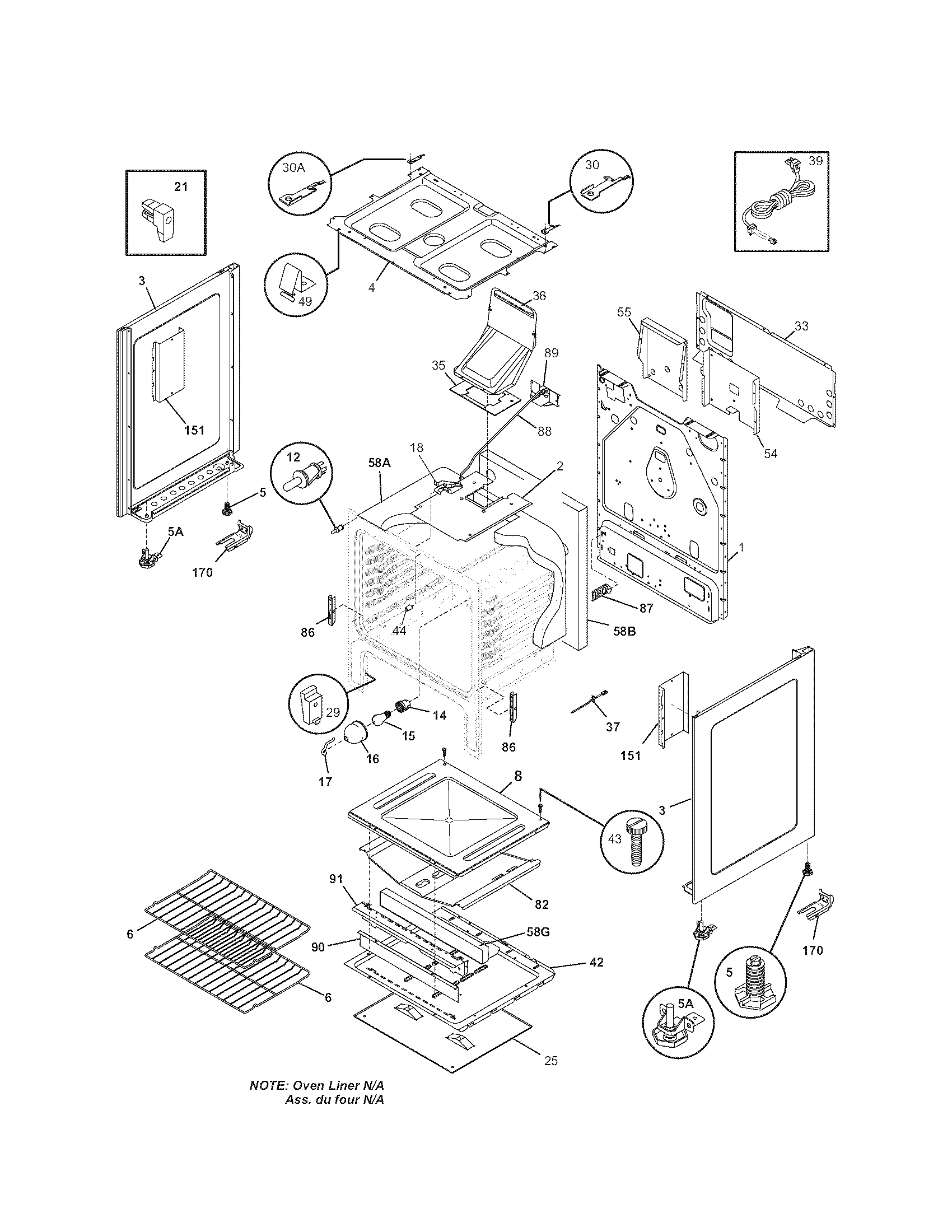 Kenmore 79078540600 body diagram