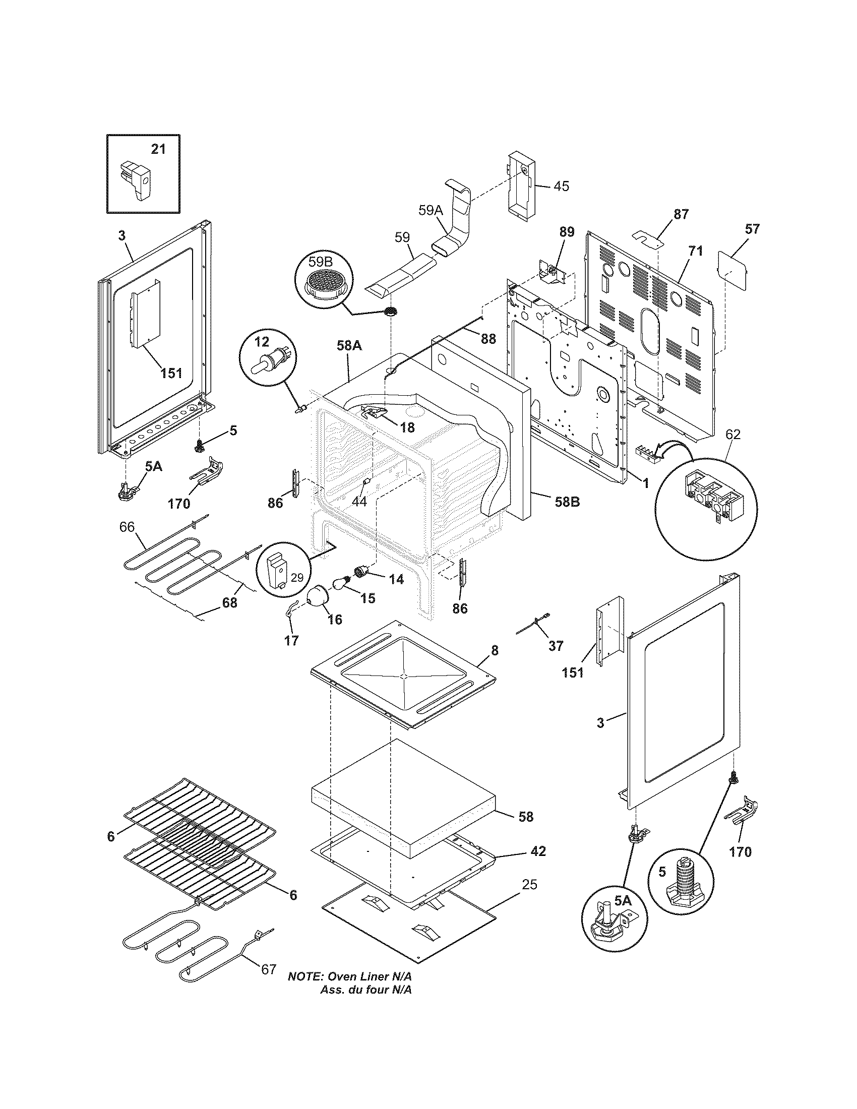 Kenmore 79096124408 body diagram