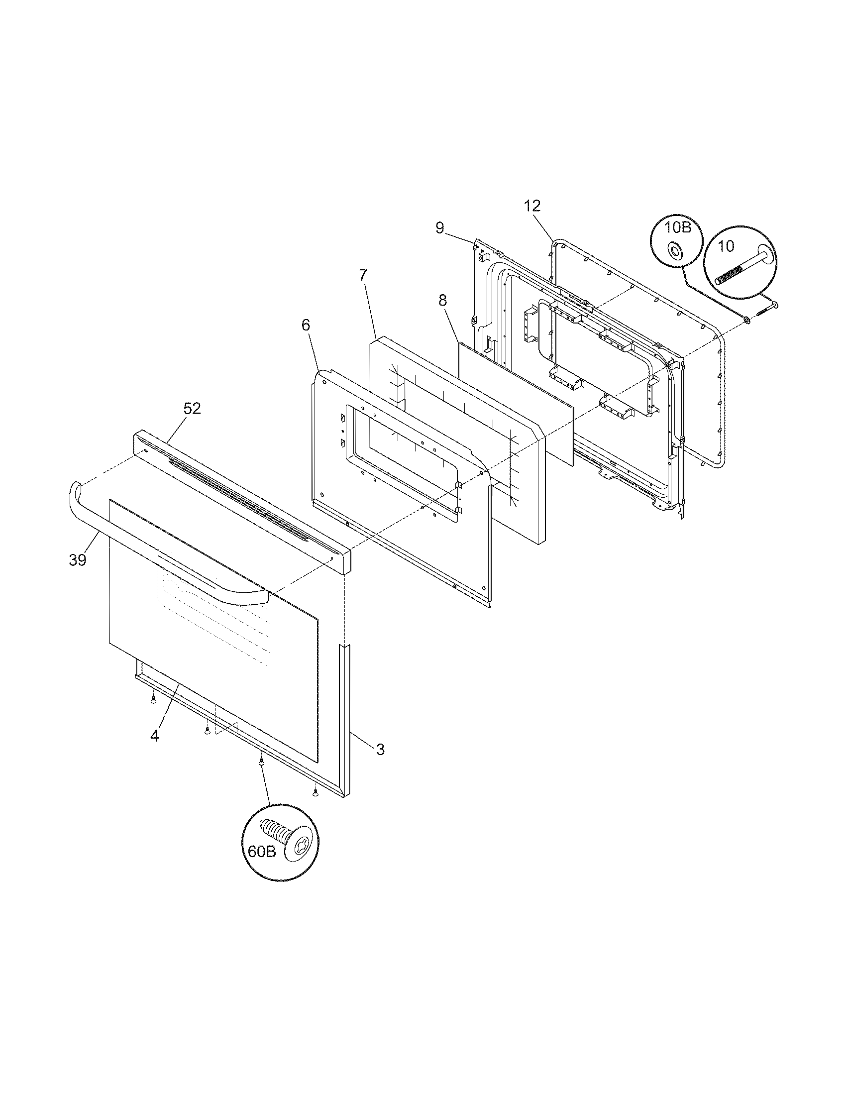 Kenmore 79071452600 door diagram