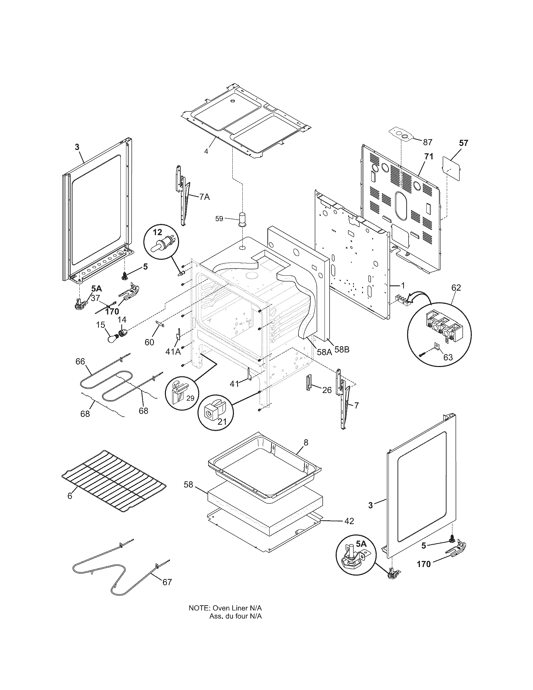 Kenmore 79091074600 body diagram