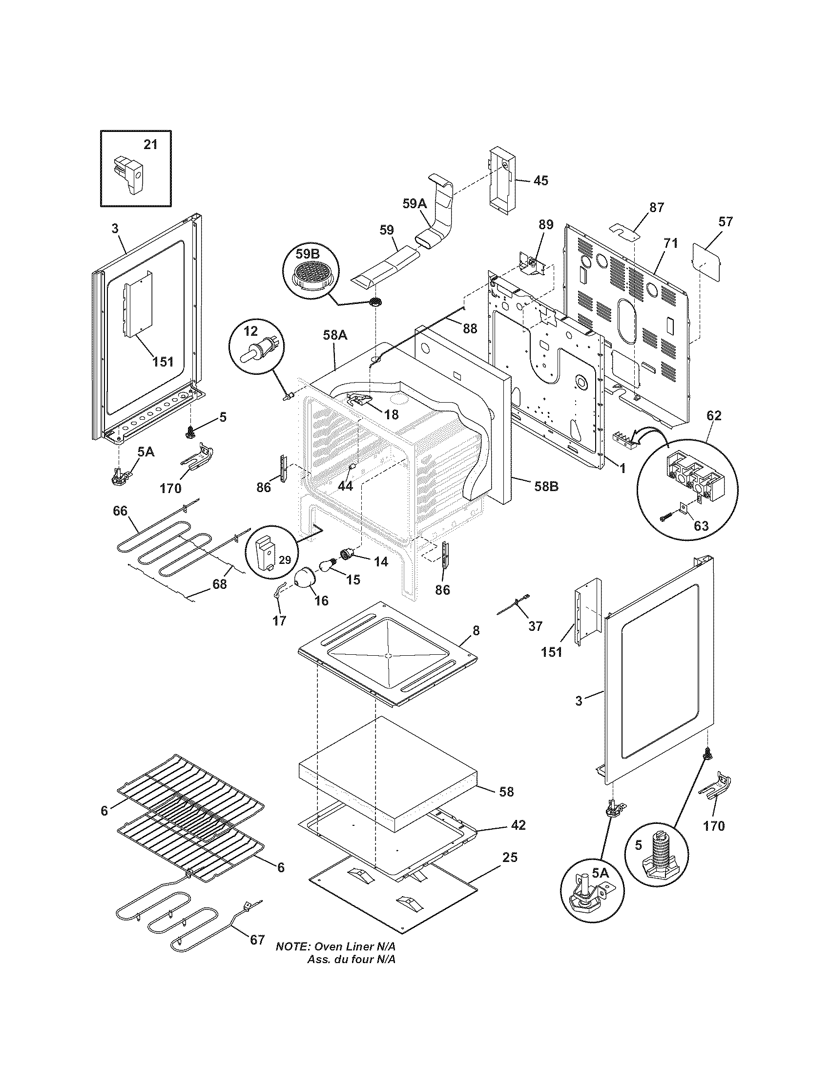 Kenmore 79096123409 body diagram