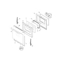 Frigidaire FGF380MXFSA door diagram