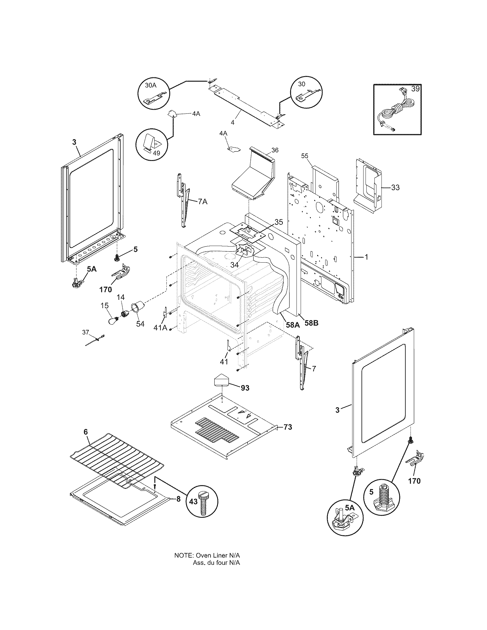 Kenmore 79071541600 body diagram