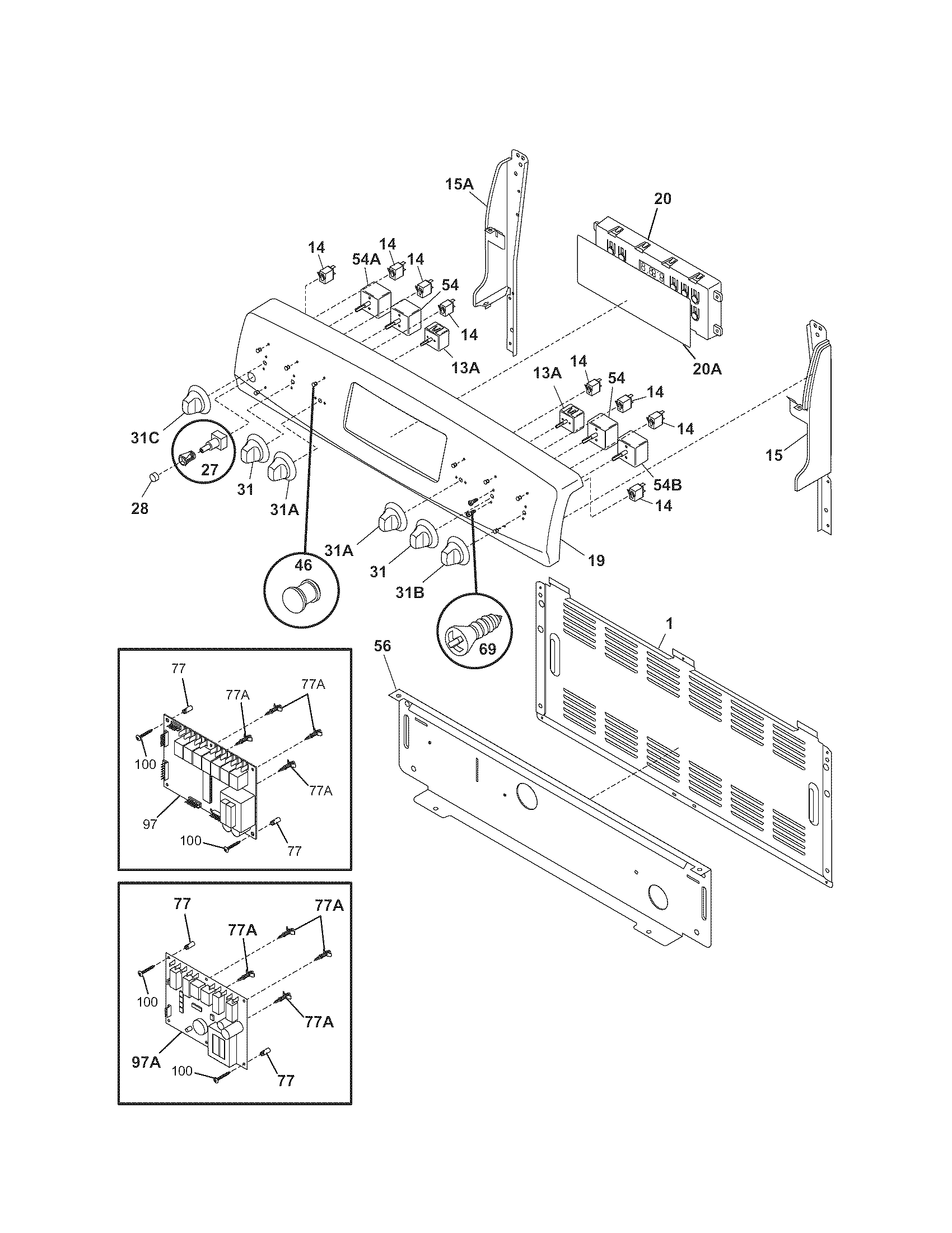 Kenmore 7909641340A backguard diagram