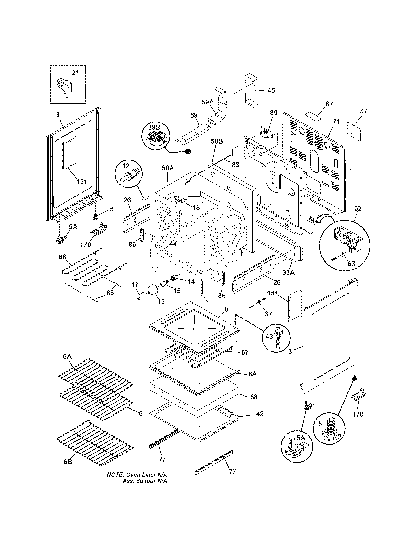 Kenmore 7909641340A body diagram
