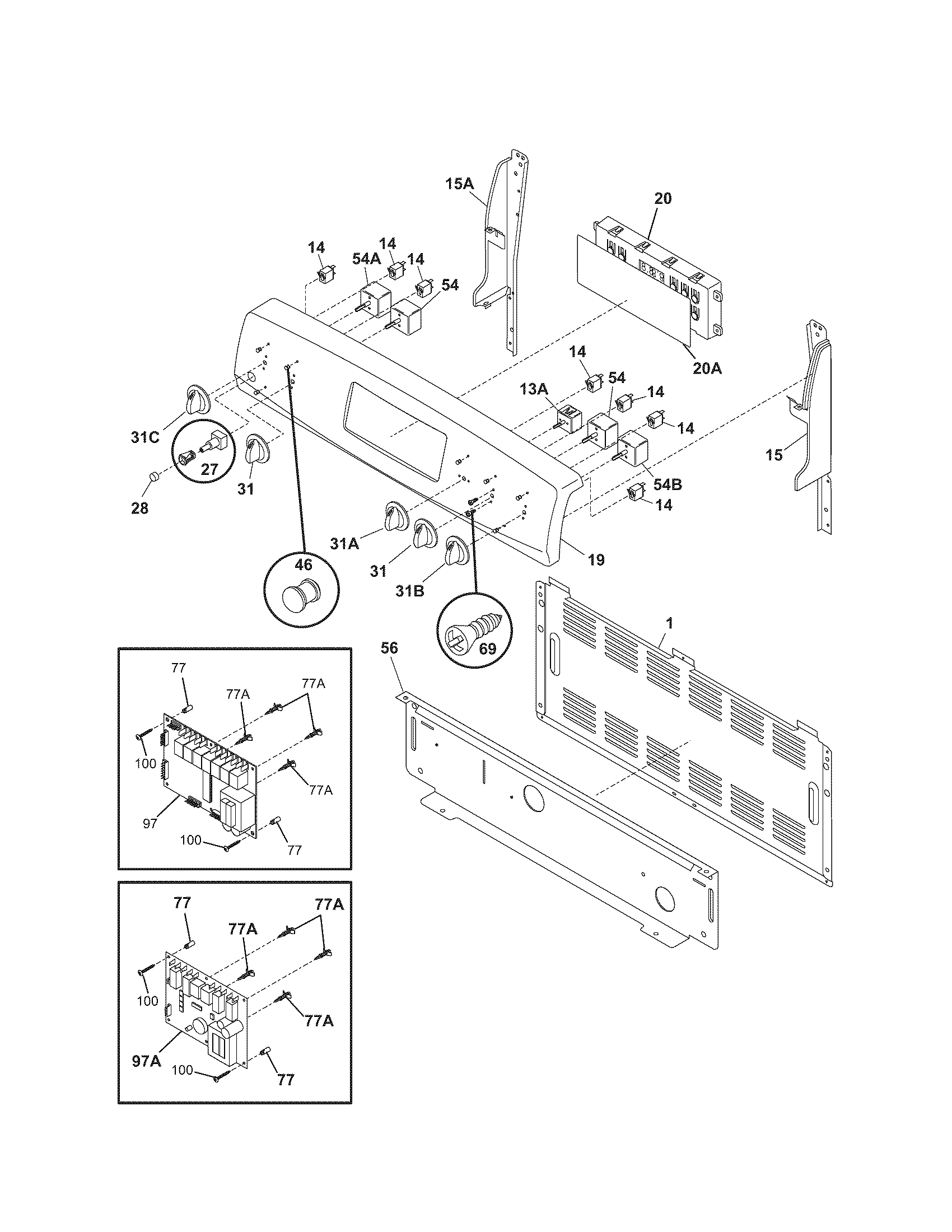 Kenmore 79096542600 backguard diagram