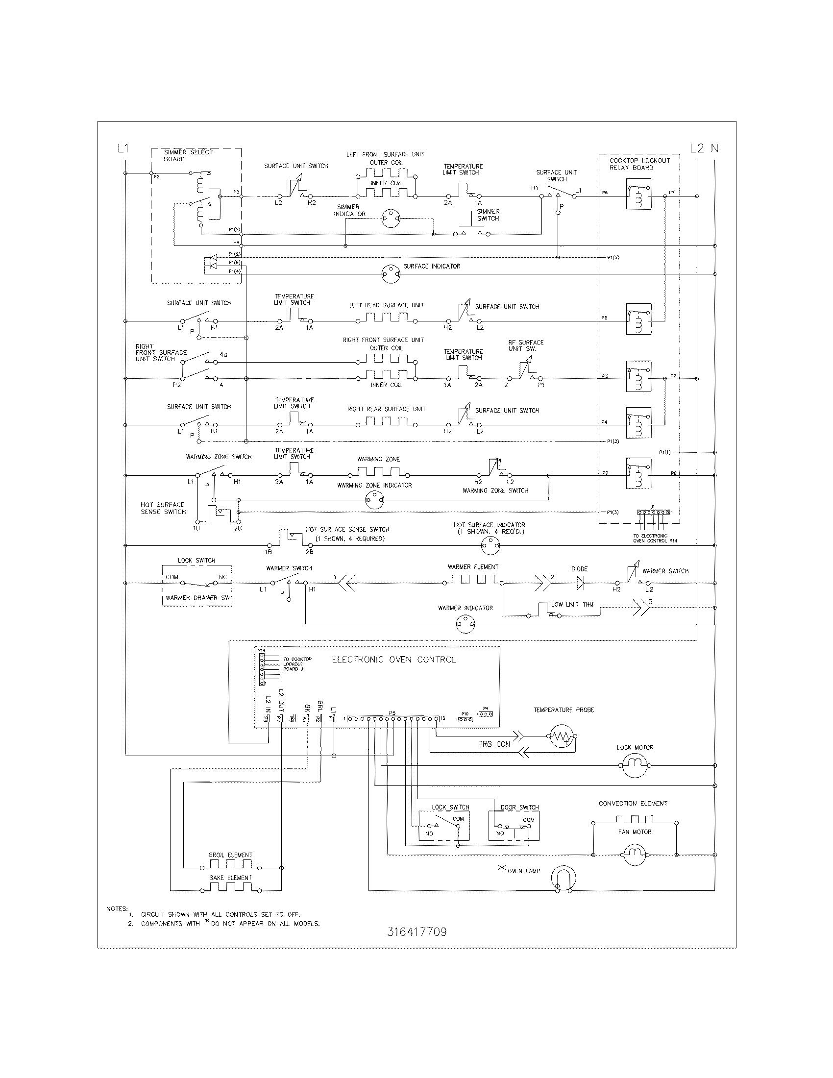 Kenmore 79096614409 wiring schematic diagram