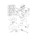 Kenmore Elite 79036719504 burner diagram