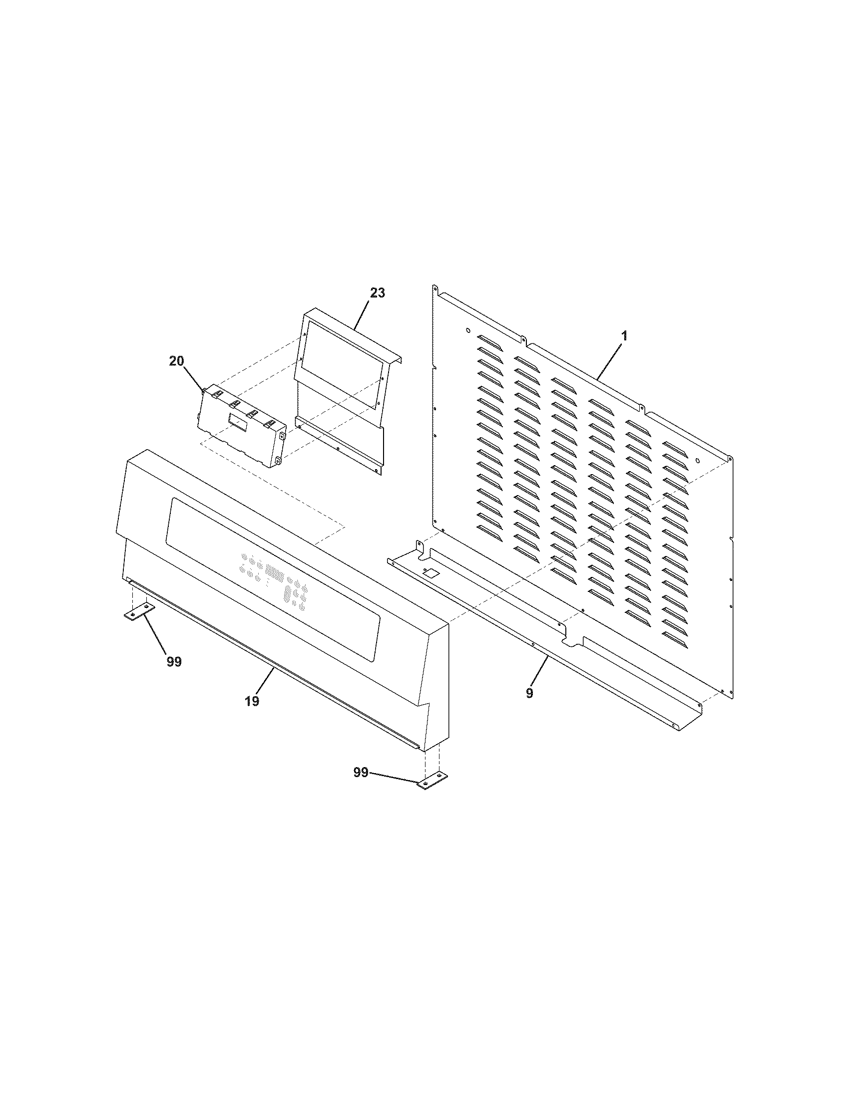 Kenmore Elite 79075403501 backguard diagram