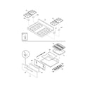 Frigidaire FGF328GSA top/drawer diagram