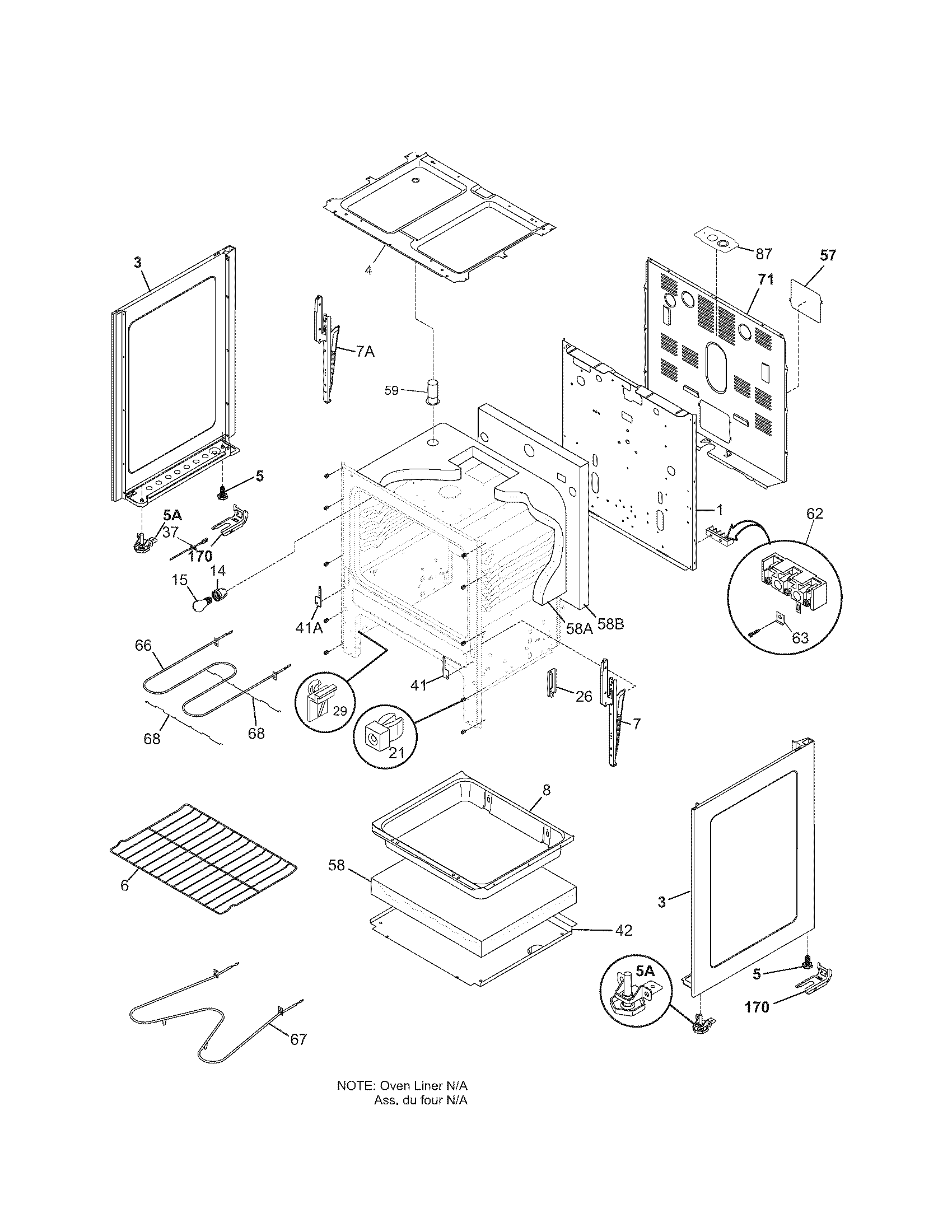 Kenmore 79090812406 body diagram