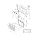 Frigidaire PGLEF375GC2 door diagram