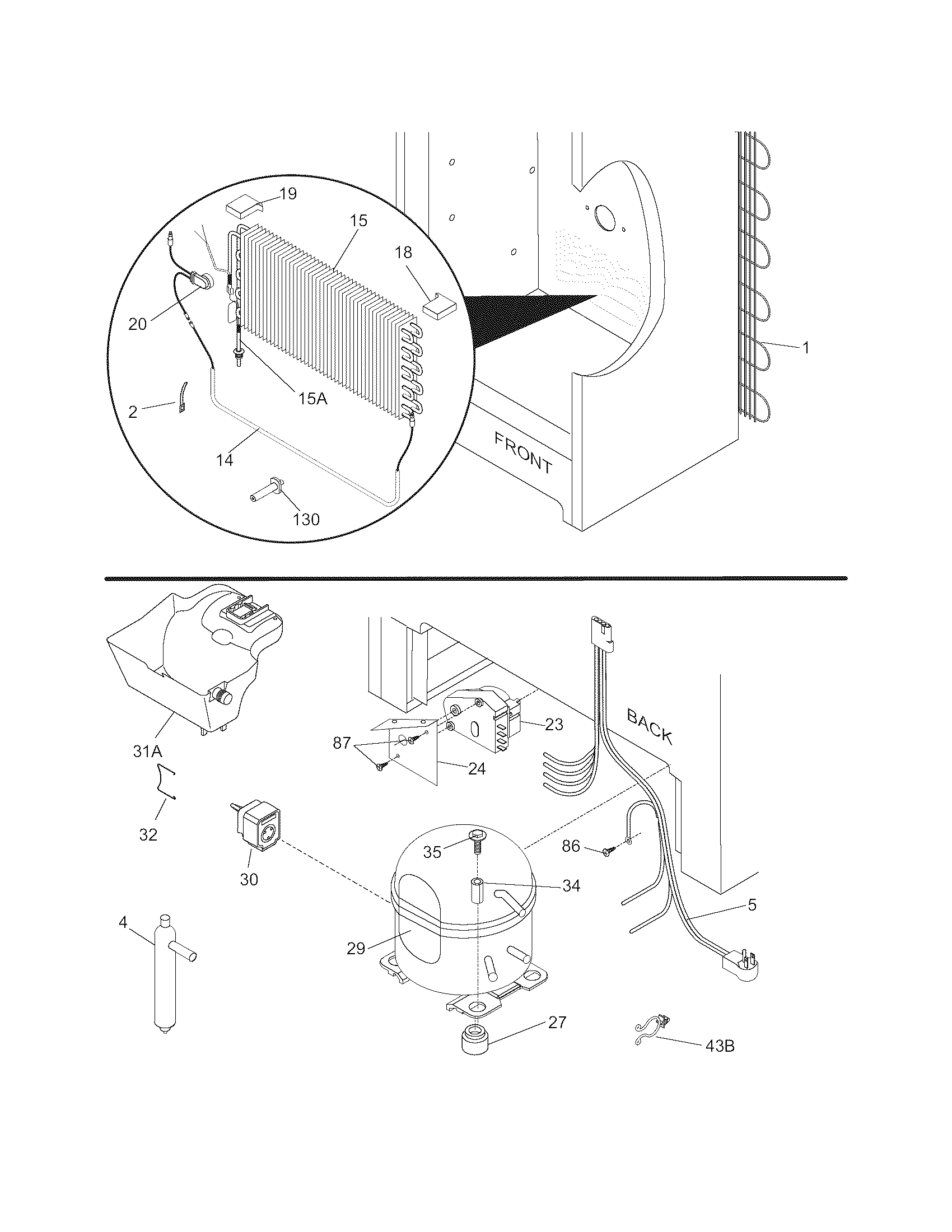 Frigidaire LFFU1765DW13 system diagram