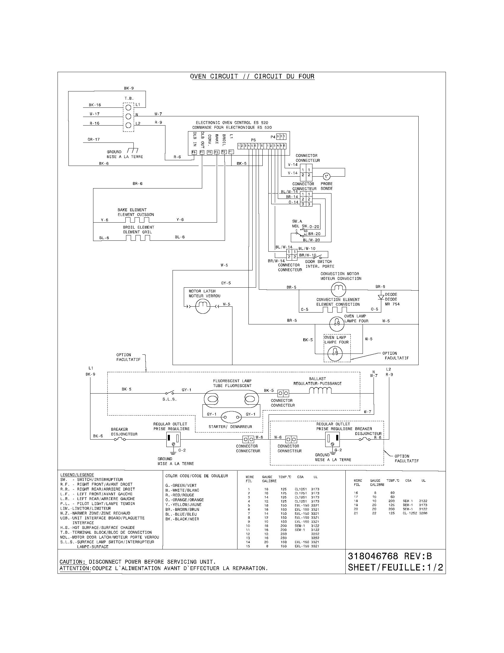 Frigidaire PGLEF365ES3 wiring diagram diagram