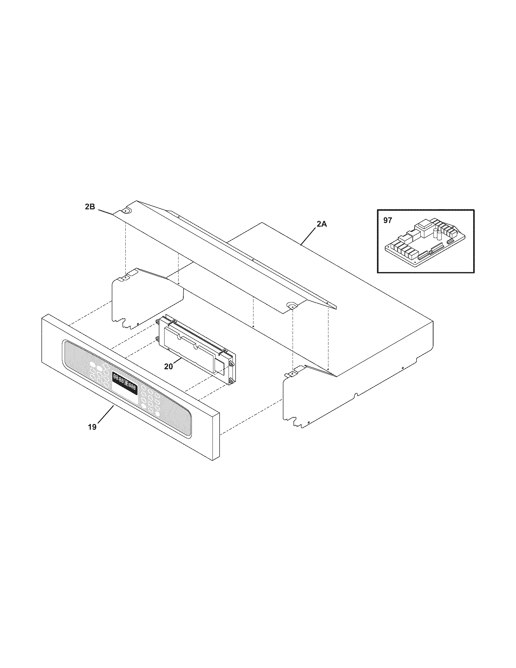 Frigidaire CPEB30T9FC1 control panel diagram